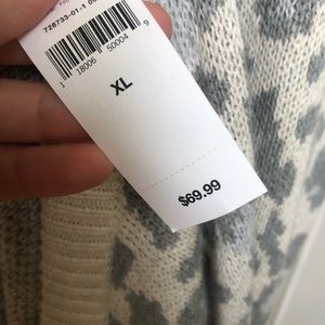 GAP Sweaters - GAP ivory frost leopard knit cardigan NWT GAP Sweaters - GAP ivory frost leopard knit cardigan NWT